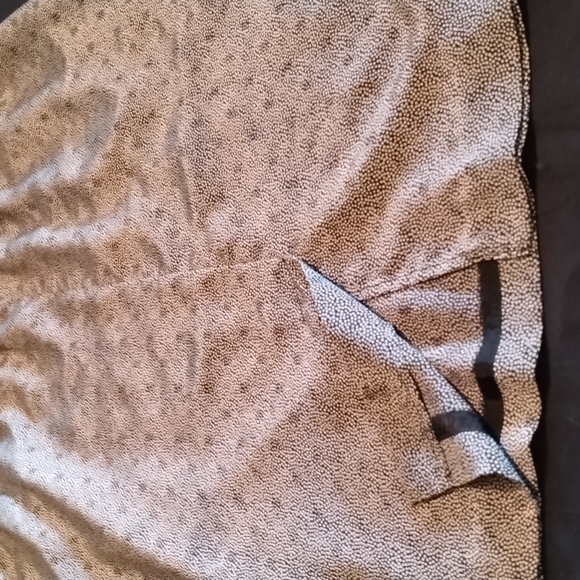 Chaus Petites Suit Skirt Size 14 Black w/ small Grey polka dots 100% Polyester - Picture 9 of 11